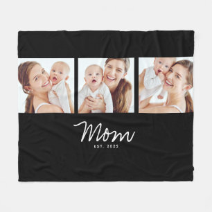 Mama hat elegantes Skript Schwarz 3 Foto Fleecedecke
