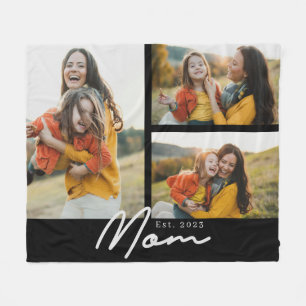 Mama hat elegantes Skript Schwarz 3 Foto Fleecedecke