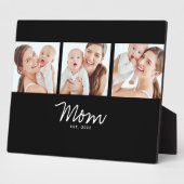 Mama hat elegantes Skript Schwarz 3 Foto Fotoplatte (Seite)