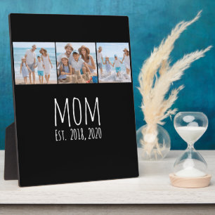 Mama hat elegantes Skript Schwarz 3 Foto Fotoplatte