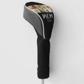Mama hat elegantes Skript Schwarz 3 Foto Golf Headcover (angewinkelt)