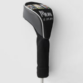 Mama hat elegantes Skript Schwarz 3 Foto Golf Headcover (angewinkelt)