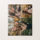 Mama hat elegantes Skript Schwarz 3 Foto Puzzle (Vertikal)