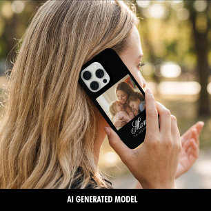 Mama hat elegantes Skriptfoto eingerichtet iPhone 15 Pro Hülle