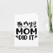 Mama hat es Abschluss studierte stolz Kinder Karte (Vorderseite)
