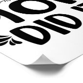 Mama hat es Abschluss studierte stolz Kinder Poster (Ecke)