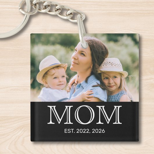 Mama hat Foto eingerichtet Schlüsselanhänger