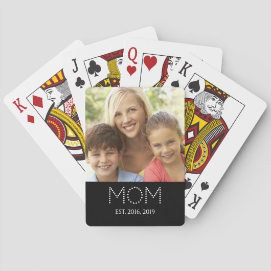 Mama hat Foto eingerichtet Spielkarten (Rückseite)