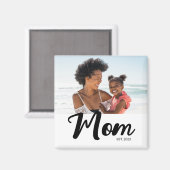 Mama hat Foto-Geschenk etabliert Magnet (Vorderseite/Rückseite)