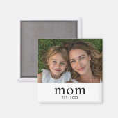Mama hat Foto-Geschenk etabliert  Magnet (Vorderseite/Rückseite)
