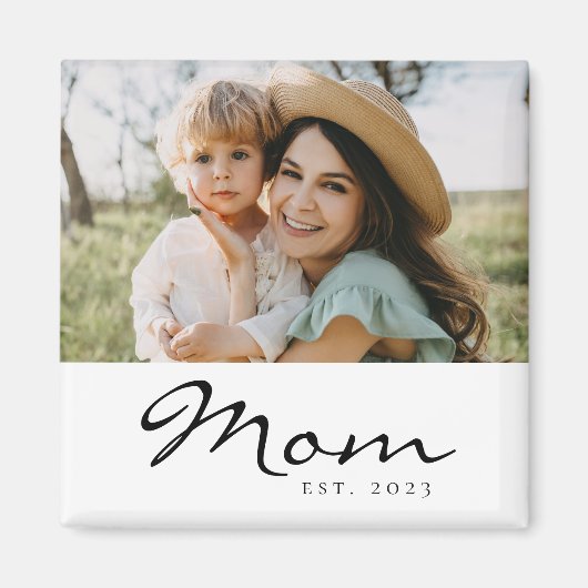Mama hat Foto-Geschenk etabliert Magnet (Vorne)