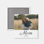 Mama hat Foto-Geschenk etabliert Magnet (Vorderseite/Rückseite)