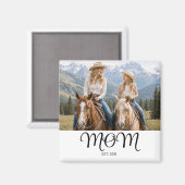Mama hat Foto-Geschenk etabliert Magnet (Vorderseite/Rückseite)