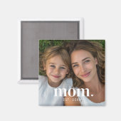 Mama hat Foto-Geschenk etabliert  Magnet (Vorderseite/Rückseite)
