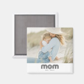 Mama hat Foto-Geschenk etabliert Magnet (Vorderseite/Rückseite)
