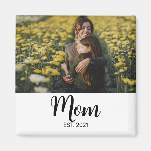 Mama hat Foto-Geschenk etabliert Magnet (Vorne)