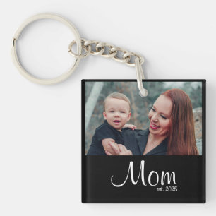 Mama hat Foto-Geschenk etabliert Schlüsselanhänger