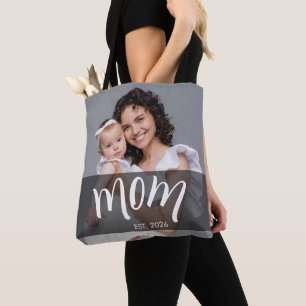 Mama hat Foto-Geschenk für neue Mama eingerichtet Tasche