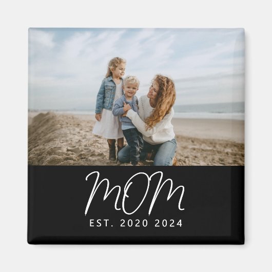 Mama hat Foto-Geschenk gegründet Magnet (Vorne)