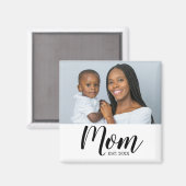 Mama hat Foto-Geschenkmagnet eingerichtet Magnet (Vorderseite/Rückseite)