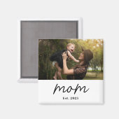 Mama hat Foto-Geschenkmagnet eingerichtet Magnet (Vorderseite/Rückseite)