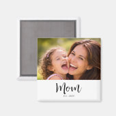 Mama hat Foto-Geschenkmagnet eingerichtet Magnet (Vorderseite/Rückseite)