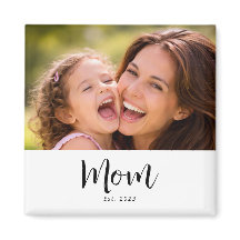 Mama hat Foto-Geschenkmagnet eingerichtet