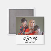 Mama hat Foto-Geschenkmagnet gegründet Magnet (Vorderseite/Rückseite)