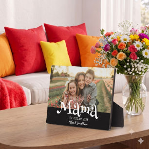 Mama hat Foto Kids Name Spaß Text eingerichtet Fotoplatte