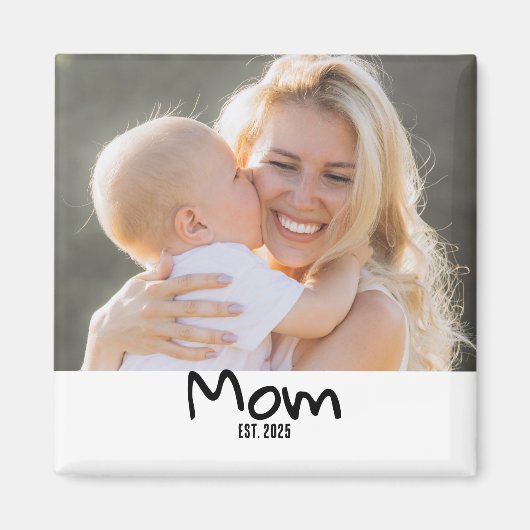 Mama hat Foto-Magnet gegründet Magnet (Vorne)