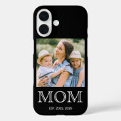 Mama hat Foto Schwarz Case-Mate eingerichtet iPhone Hülle (Rückseite)