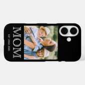Mama hat Foto Schwarz Case-Mate eingerichtet iPhone Hülle (Rückseite (Horizontal))