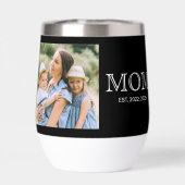 Mama hat Foto Schwarz eingerichtet (Rückseite)