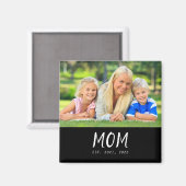 Mama hat Foto zum Muttertag gegründet Magnet (Vorderseite/Rückseite)