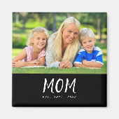 Mama hat Foto zum Muttertag gegründet Magnet (Vorne)