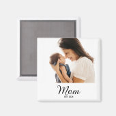 Mama hat Geschenk mit Foto eingerichtet Magnet (Vorderseite/Rückseite)