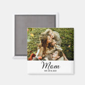 Mama hat Geschenk mit Foto eingerichtet Magnet (Vorderseite/Rückseite)
