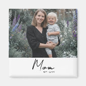 Mama hat Geschenk zum Foto eingerichtet Magnet (Vorne)