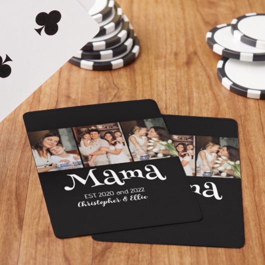 Mama hat Kind(er)namen lustiger Text 3 Foto Spielkarten