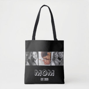 Mama hat kühnes spielerisches Schwarz 3 Foto etabl Tasche