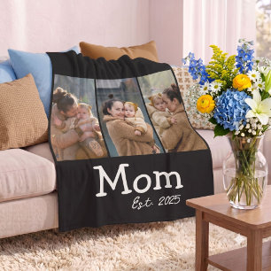 Mama hat lustigen fetten Text 3 Foto Schwarz einge Fleecedecke