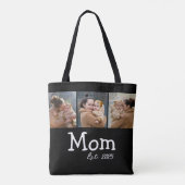 Mama hat lustigen fetten Text 3 Foto Schwarz einge Tasche (Rückseite)