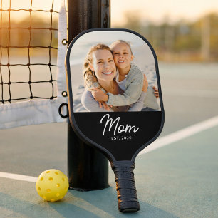 Mama hat lustiges Skript-Foto erstellt Pickleball Schläger