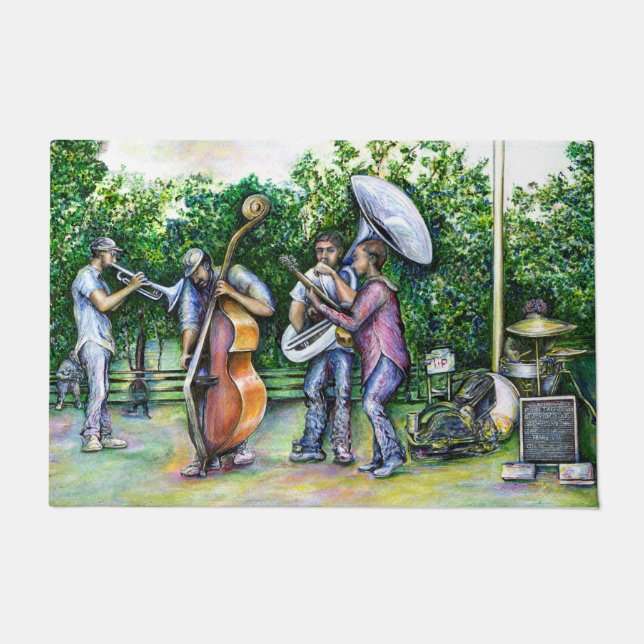 Mama hat mich nie vor Tuba-Spielern gewarnt Fußmatte (Vorderseite)