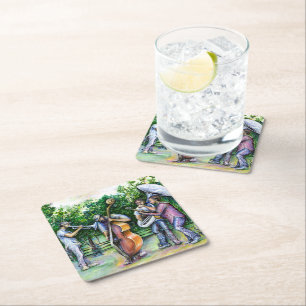 Mama hat mich nie vor Tuba-Spielern gewarnt Rechteckiger Pappuntersetzer