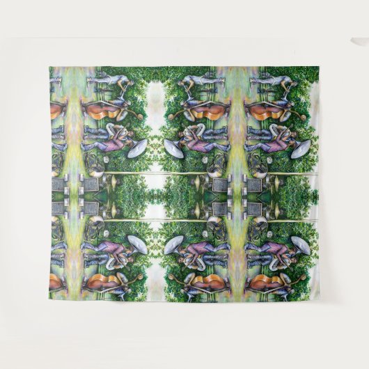 Mama hat mich nie vor Tuba-Spielern gewarnt Wandteppich (Vorderseite (Horizontal))