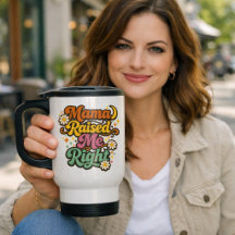 Mama hat mich richtig erzogen – Retro Groovy Typog