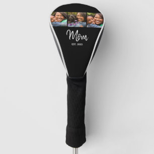 Mama hat Modern Bold Script Schwarz 3 Foto eingeri Golf Headcover