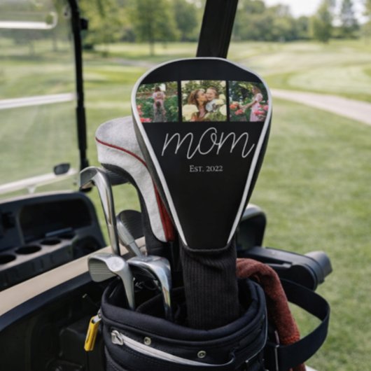 Mama hat Modern Bold Script Schwarz 3 Foto etablie Golf Headcover