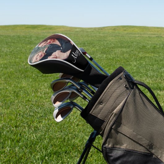 Mama hat moderne kursive Bold-Schrift Foto eingeri Golf Headcover (In SItu)